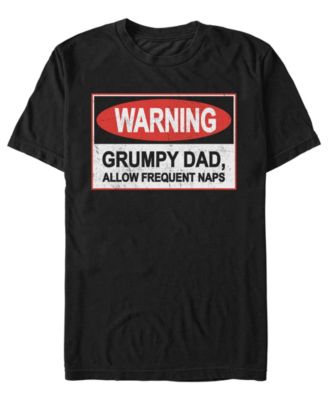 Men's Warning Grumpy Dad Short-Sleeve T-Shirt