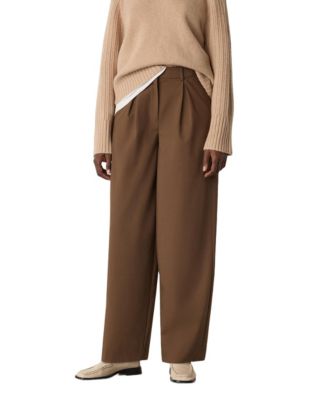 Women's Wool Blend Barrel Pants