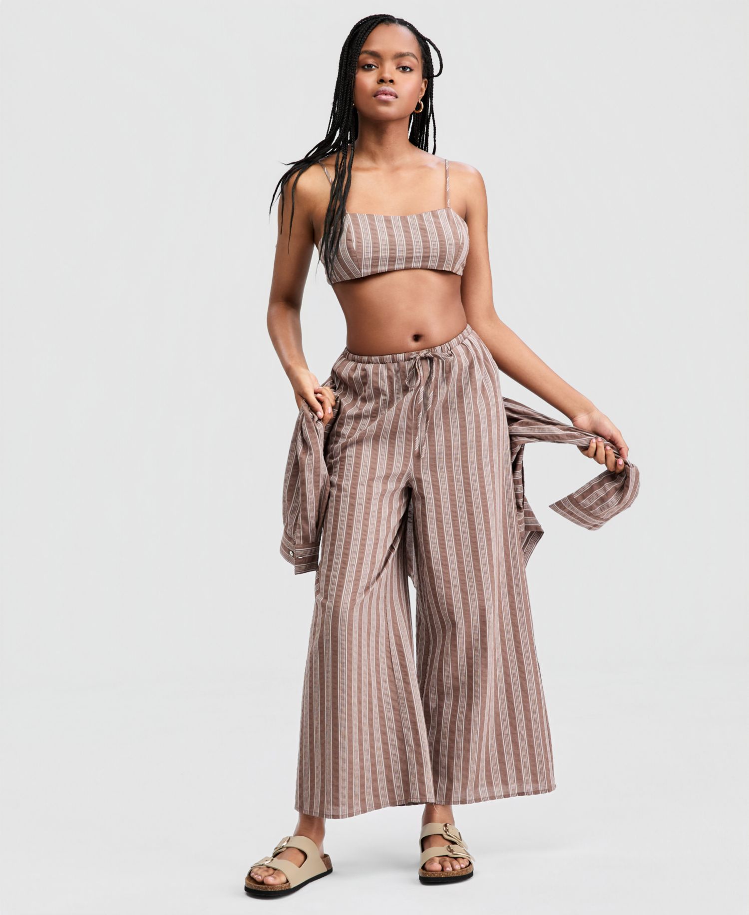 Women's Striped Bandeau Top