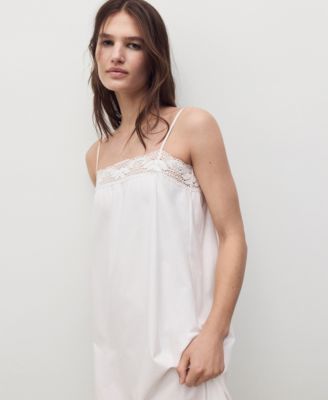 Women's Cotton Lace Nightgown