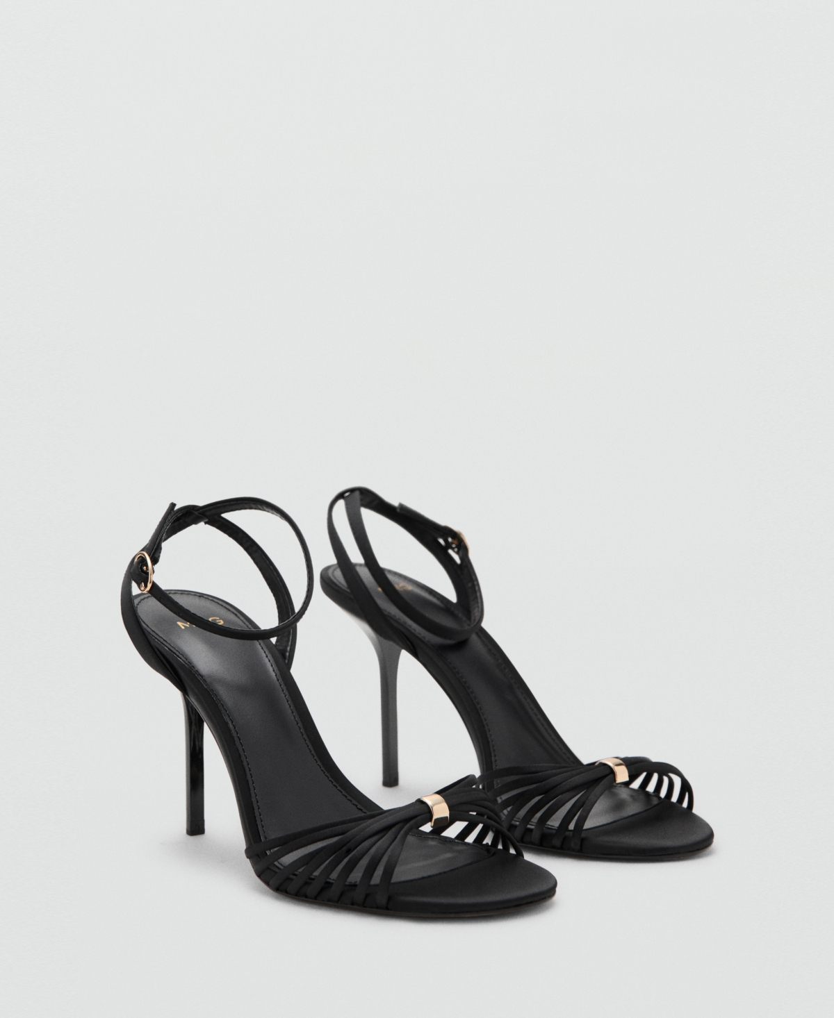 Mango Women's Straps Heeled Sandals
