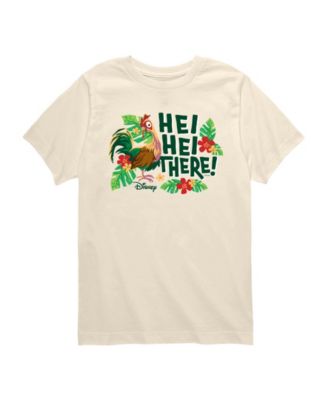Moana Toddler Boys' 2T-5T Live Action Hei Hei There Short-Sleeve T-Shirt - Cream