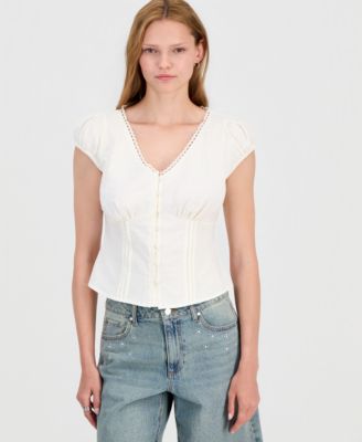 Women's Femme Cap-Sleeve Blouse