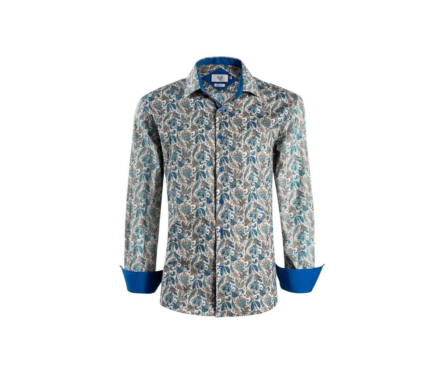 Мужская рубашка Elie Balleh Slim Fit Paisley Sport Button-Down — фото 2