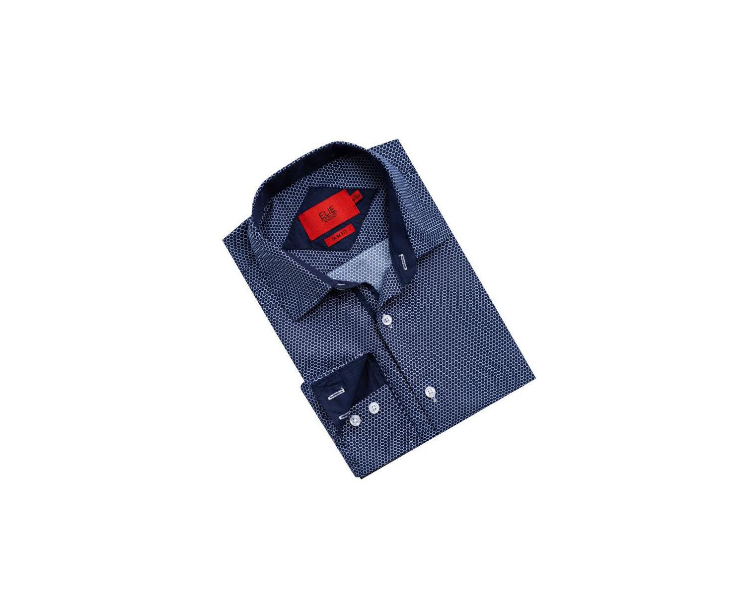 Men's Slim Fit Honeycomb Shirt