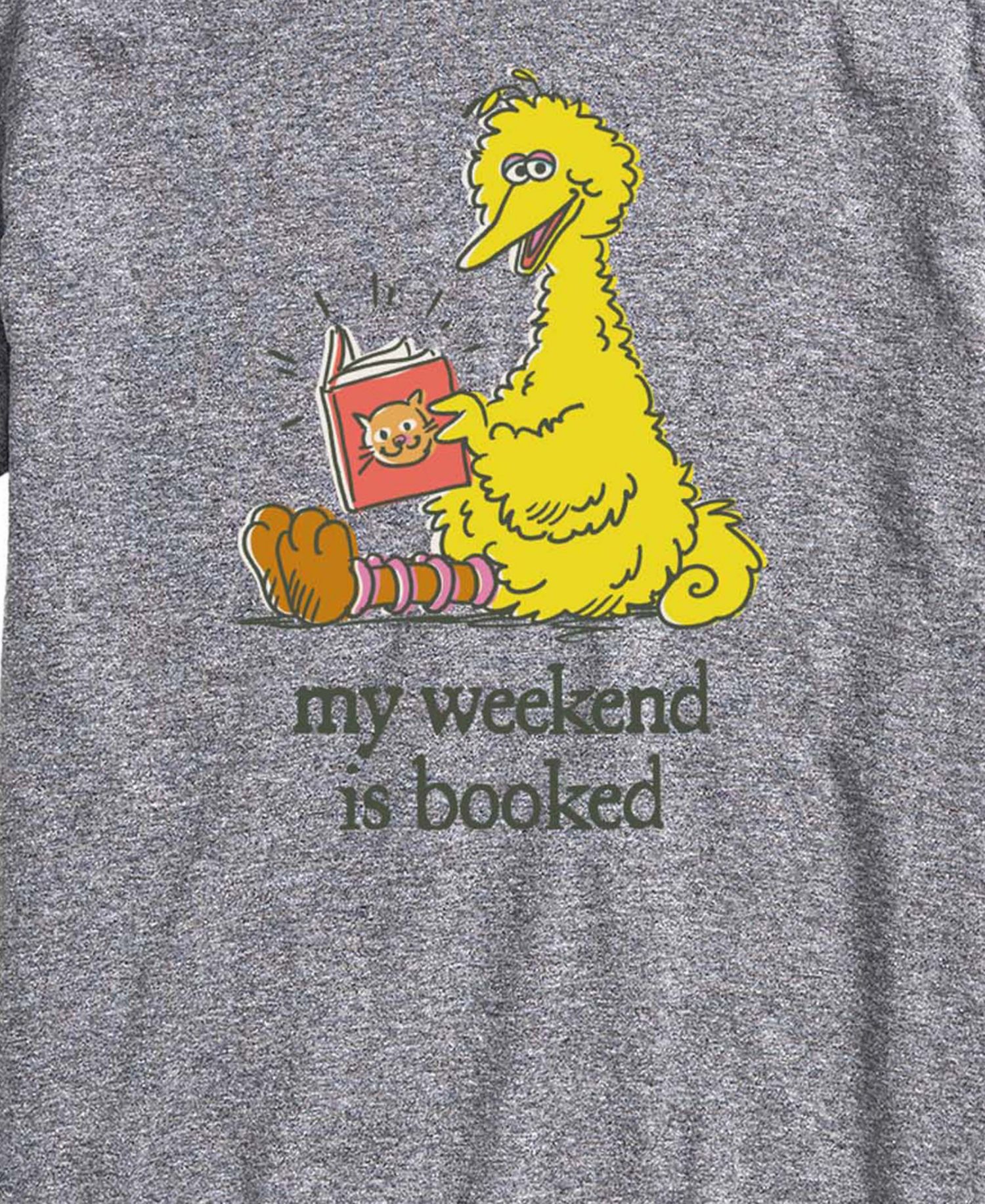 Men's Sesame Street Weekend Is Booked Short-Sleeve Graphic T-Shirt
