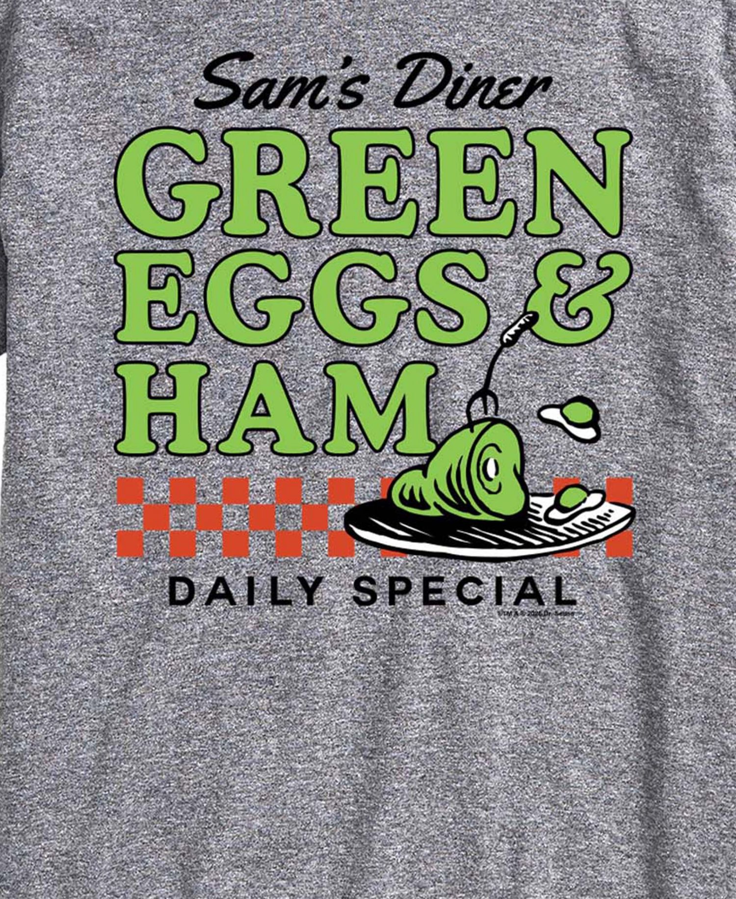 Men's Dr. Seuss Green Eggs Ham Diner Short-Sleeve Graphic T-Shirt