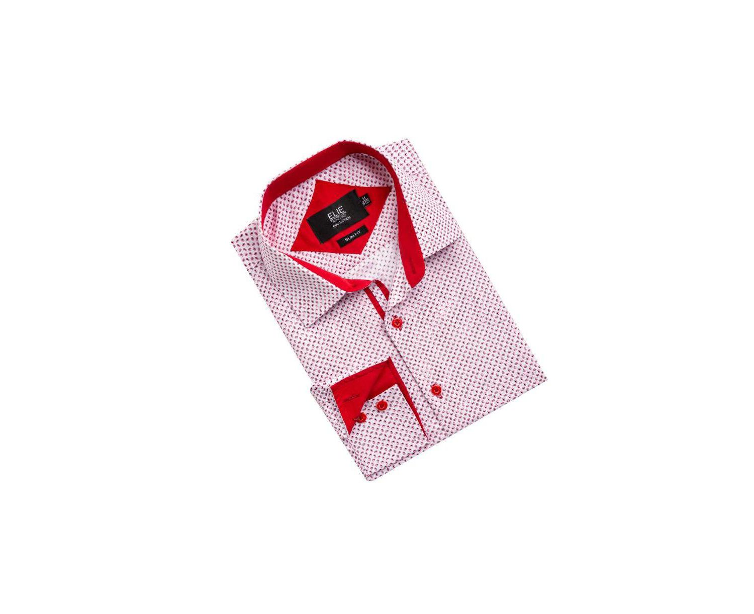 Men's Slim Fit Micro Ditsy Button-Down Shirt