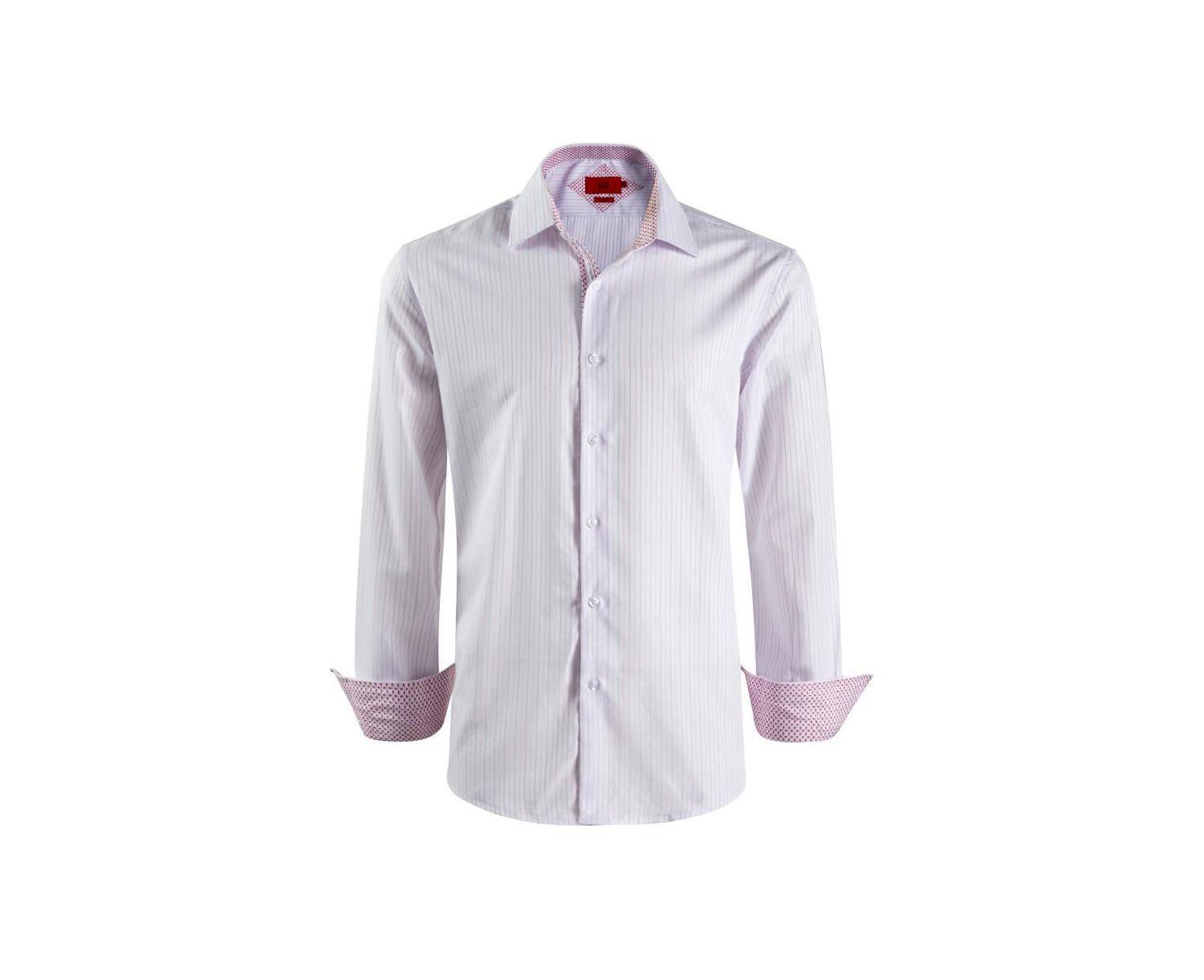 Men's Slim Fit Striped Button-Down Shirt