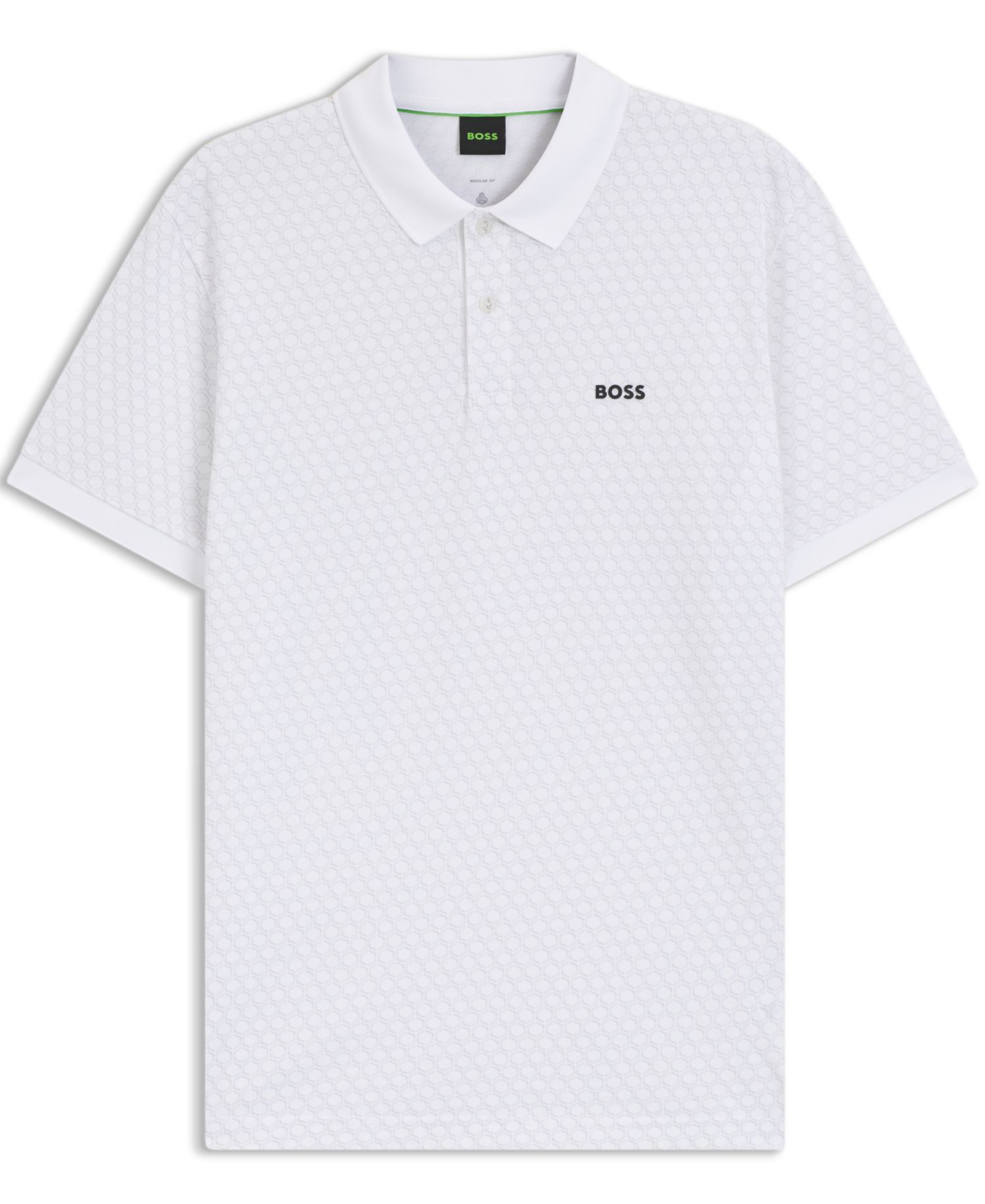 Men's Printed Pattern Cotton-Pique Polo Shirt