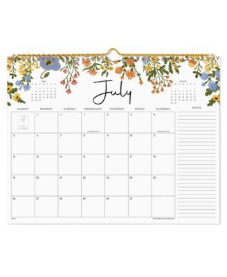 2026 Wall Calendar 18 Months Floral Twin-wire Binding