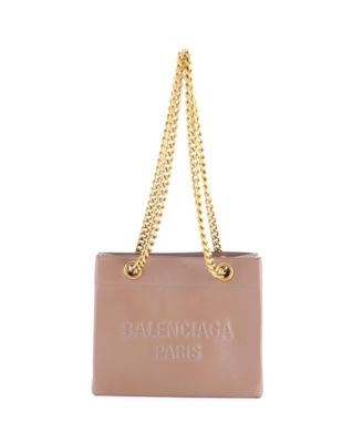 Small Duty Free Chain Tote Leather