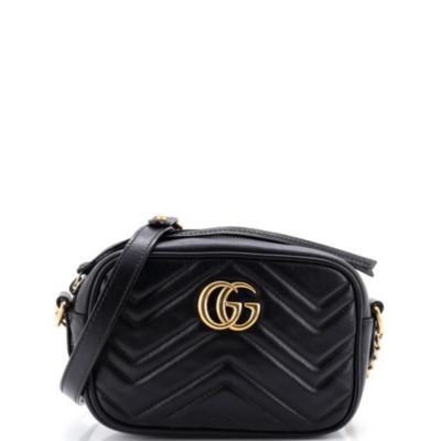 Mini GG Marmont Shoulder Bag Matelasse Leather