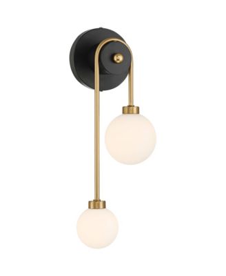 Possini Euro Adelia 16" High and Brass 2-Light Wall Sconce