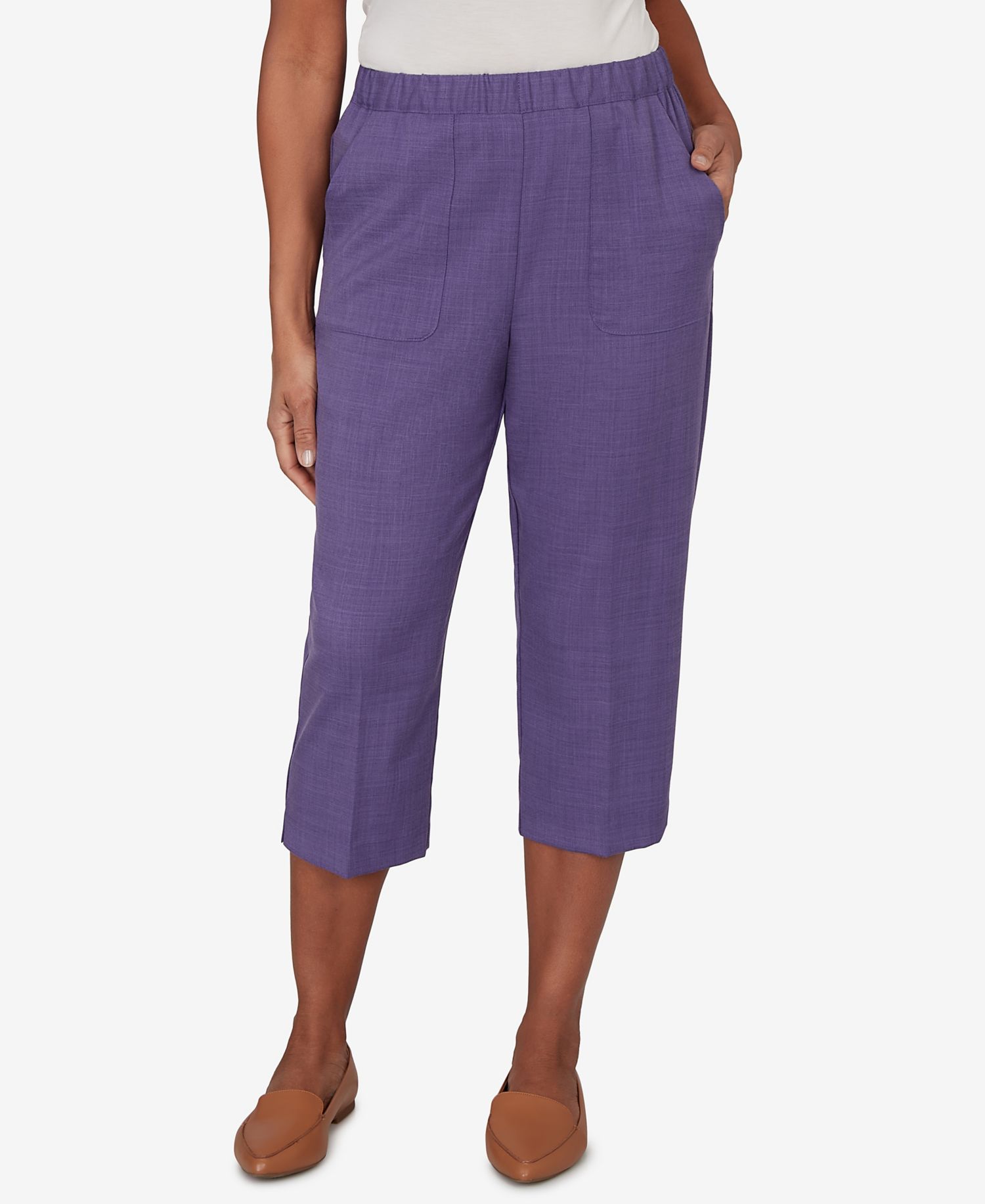 Women's Grand Bazaar Textured Pull-On Capri Pants