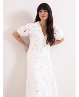 Women's Marina V-Neck Lace Blouse