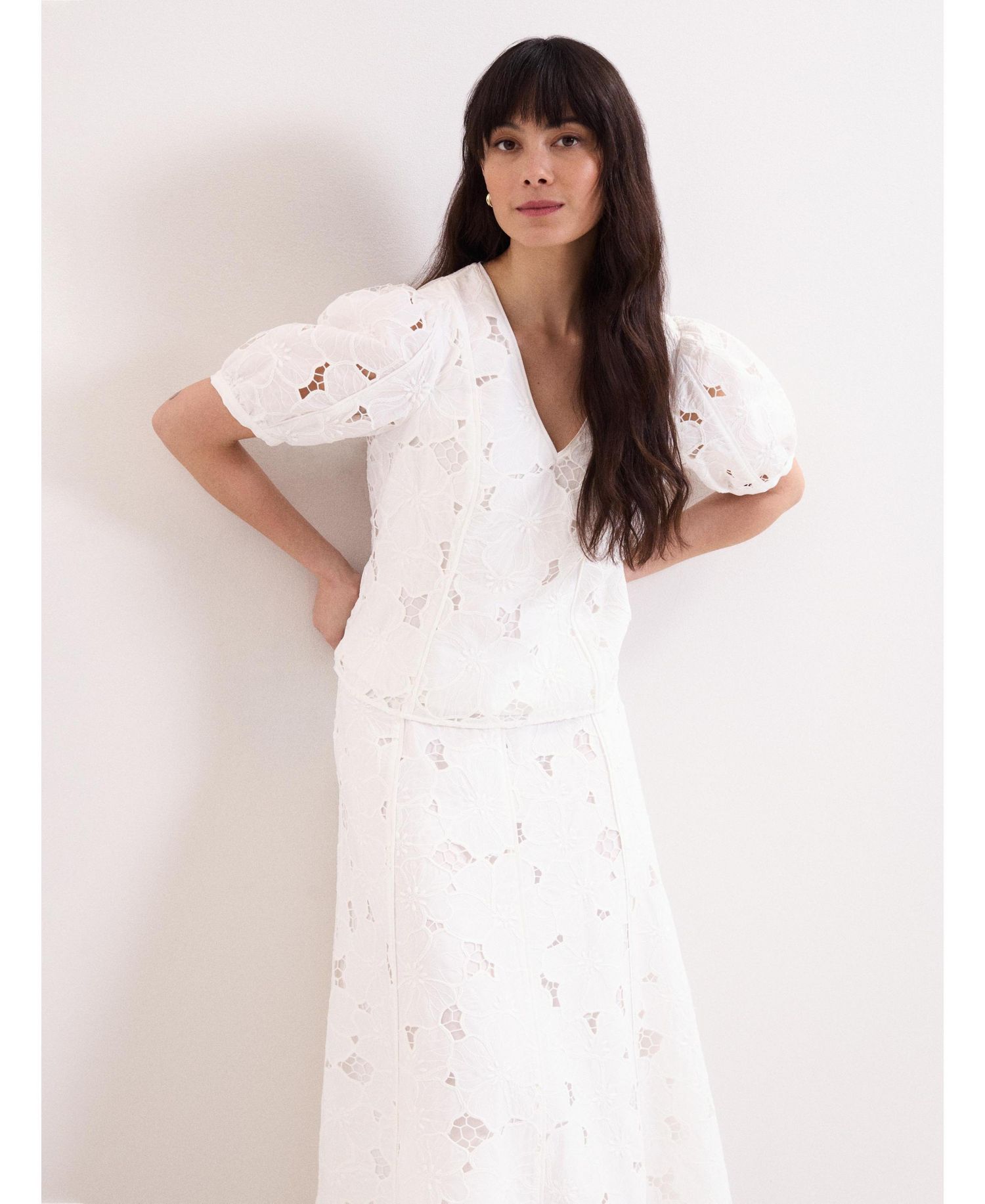 Women's Marina V-Neck Lace Blouse