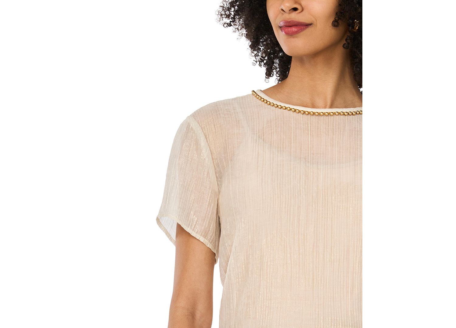 Women's Crewneck Dropped Shoulder Basic T-Shirt