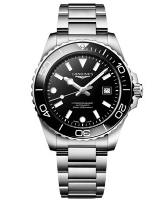 Men's HydroConquest Silver Stainless Steel Bracelet Watch 42mm