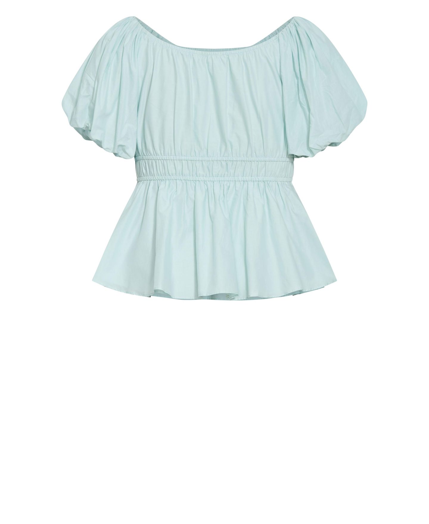 Женский топ CITY CHIC Lilli Puff Sleeve, цвет: Морская пена — фото 5
