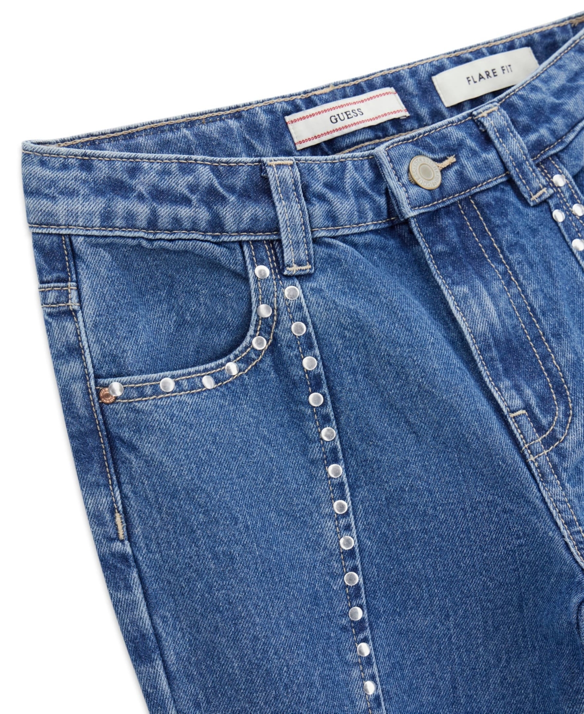 Guess Girls' 7-16 Wide-Leg Denim Jeans