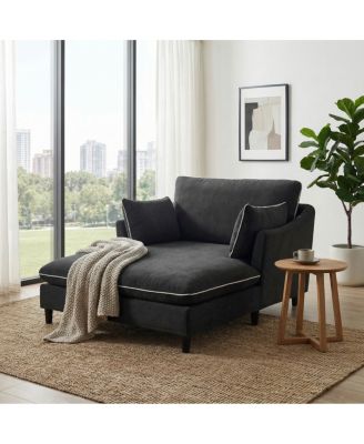 Modern  Chaise Lounge Sofa Bed with Pillows