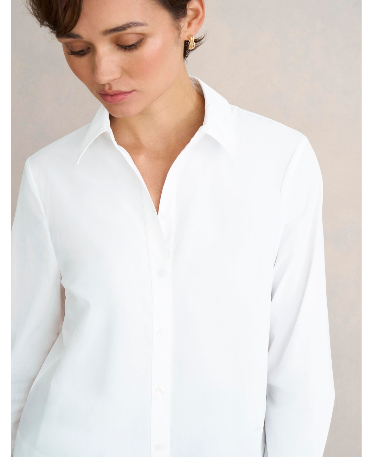 Hobbs London Women's Andie Long Sleeve Button Up Shirt