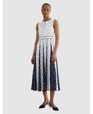 Women's Angelica Pleated Fit-Flare Midi Dress
