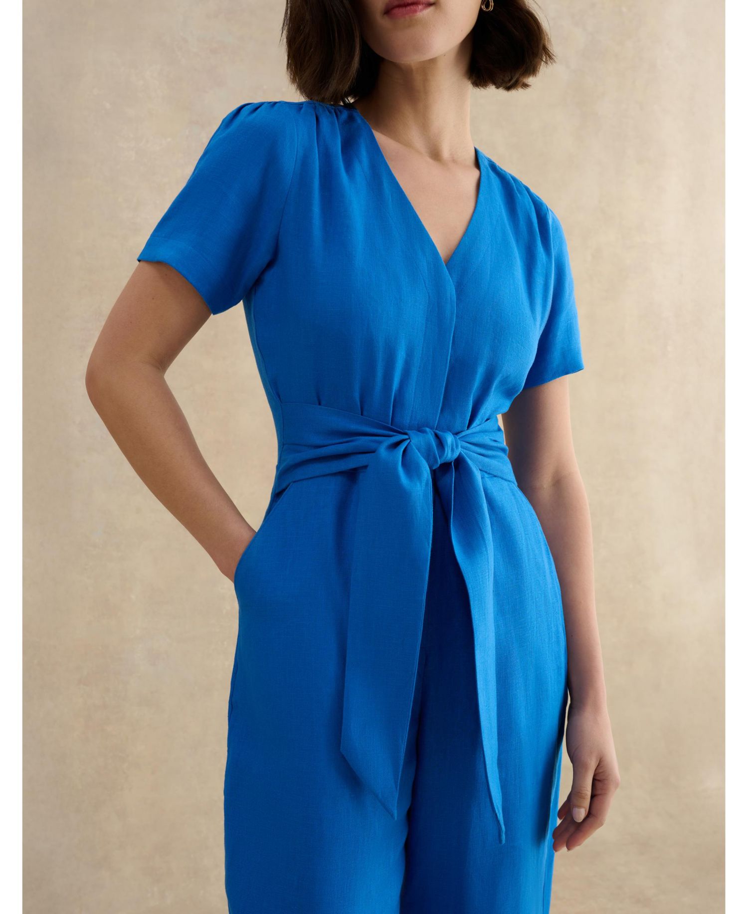 Women's Evie V-Neck Cropped Jumpsuit