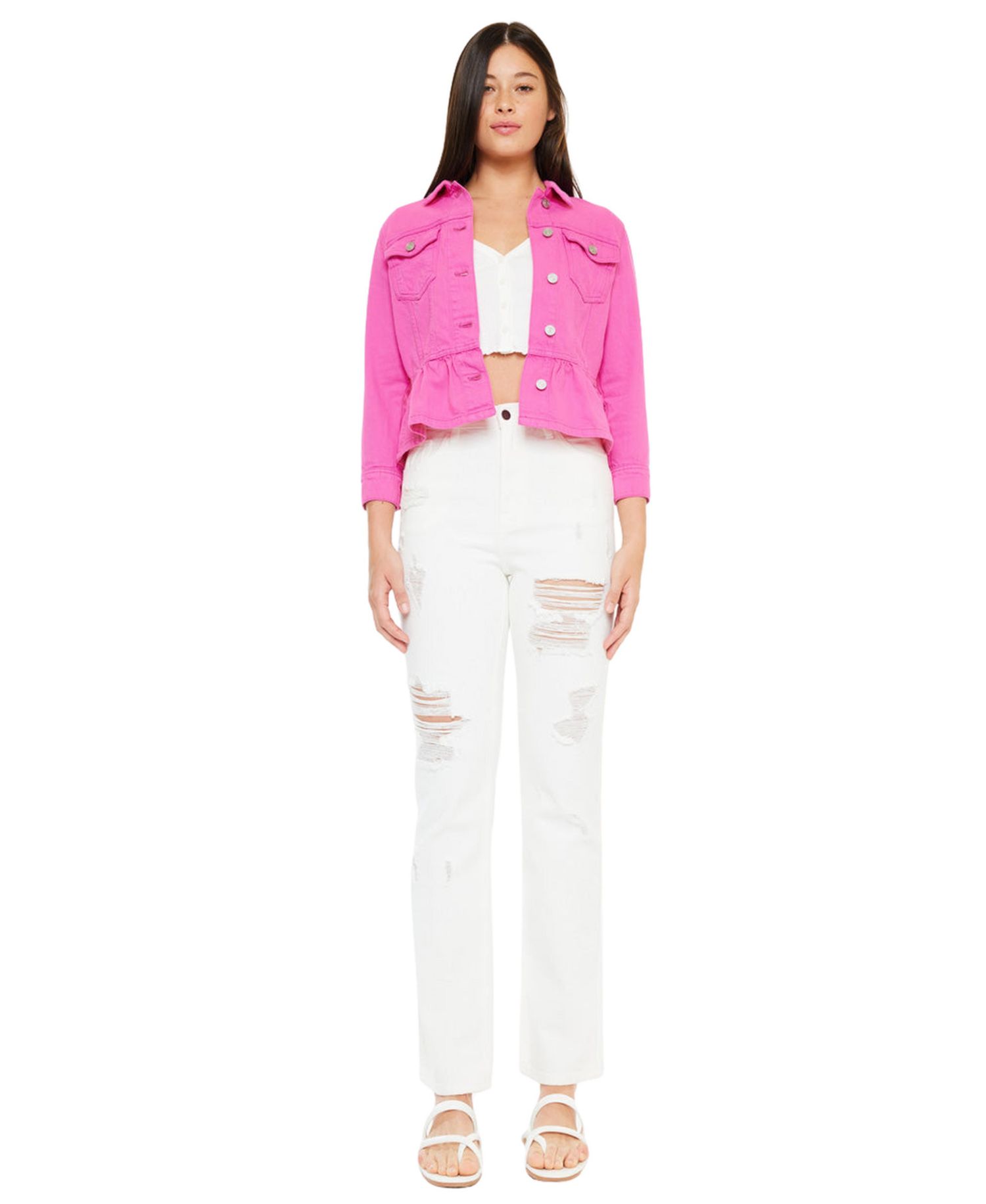 Women's Marilou Peplum Denim Jacket