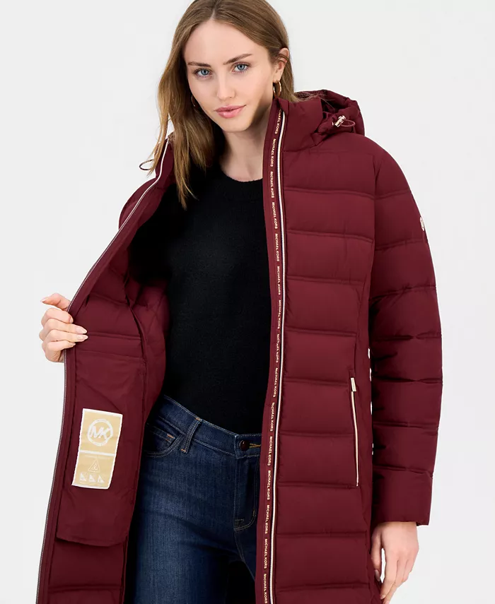 Women's Hooded Packable Puffer Coat - thumbnail 10