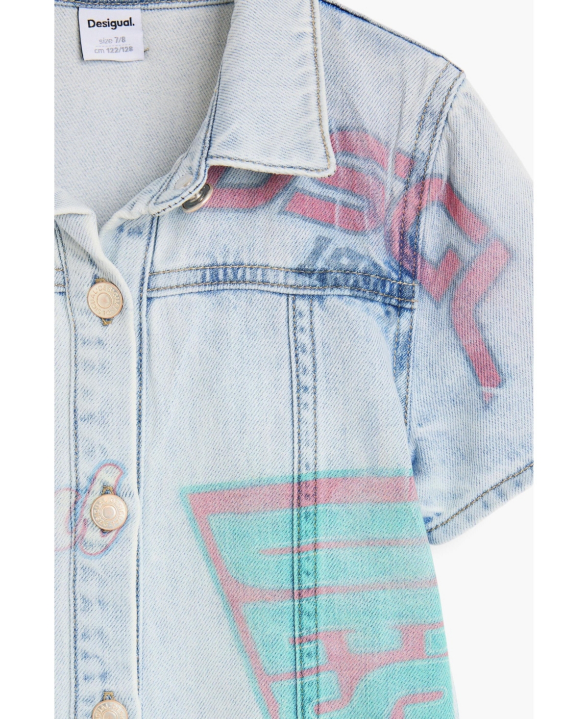 Desigual Girls's Printed denim dress