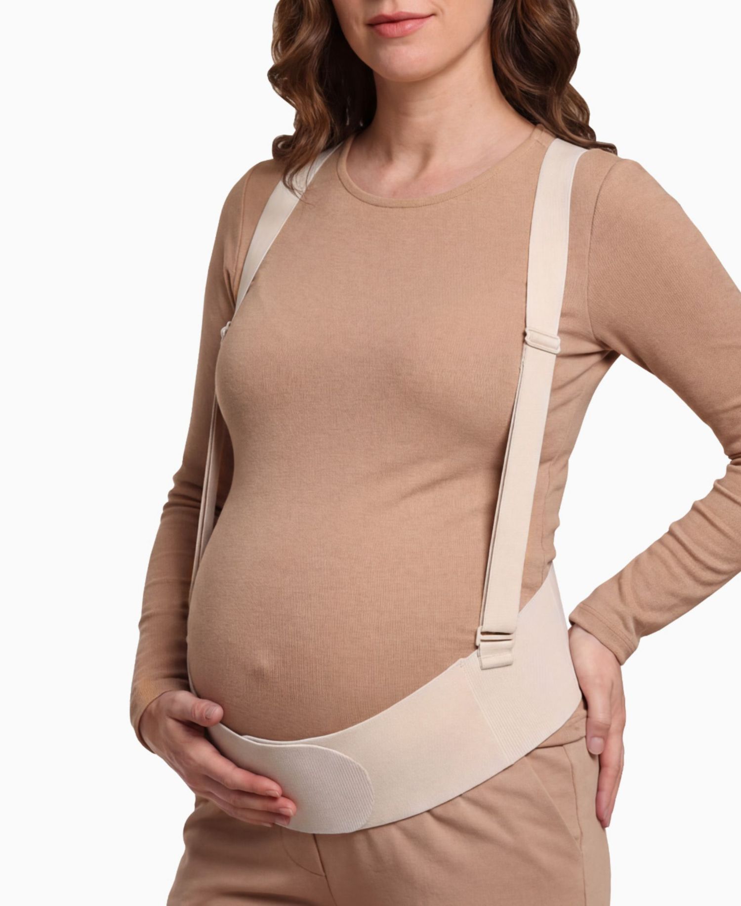 Seamless Maternity Support Belt with Back Stay