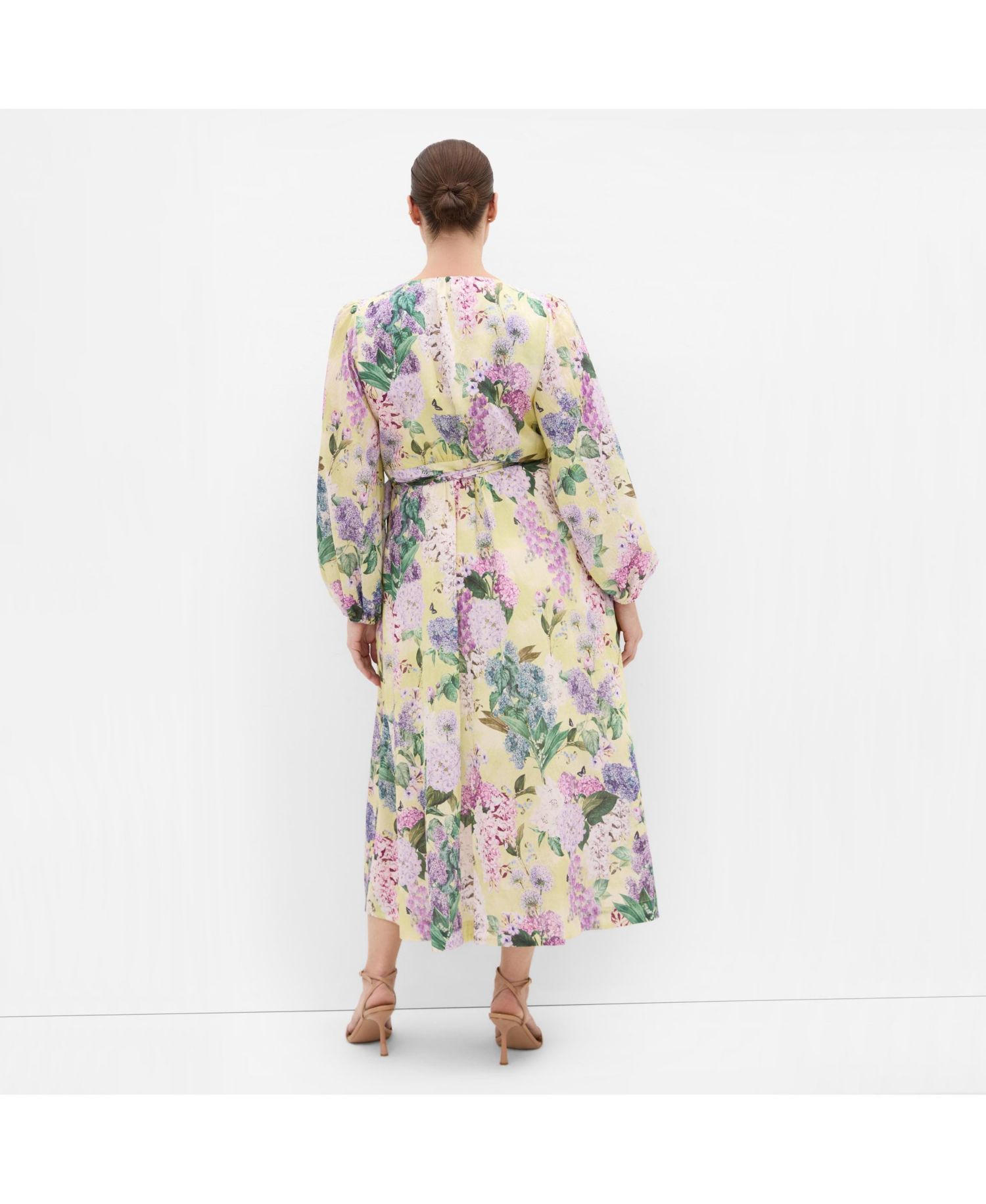Women's Anastasia Hydrangea Print Wrap Maxi Dress