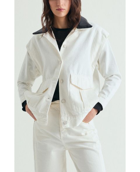 Женские куртки Scalpers Women's Contrast Denim Jacket