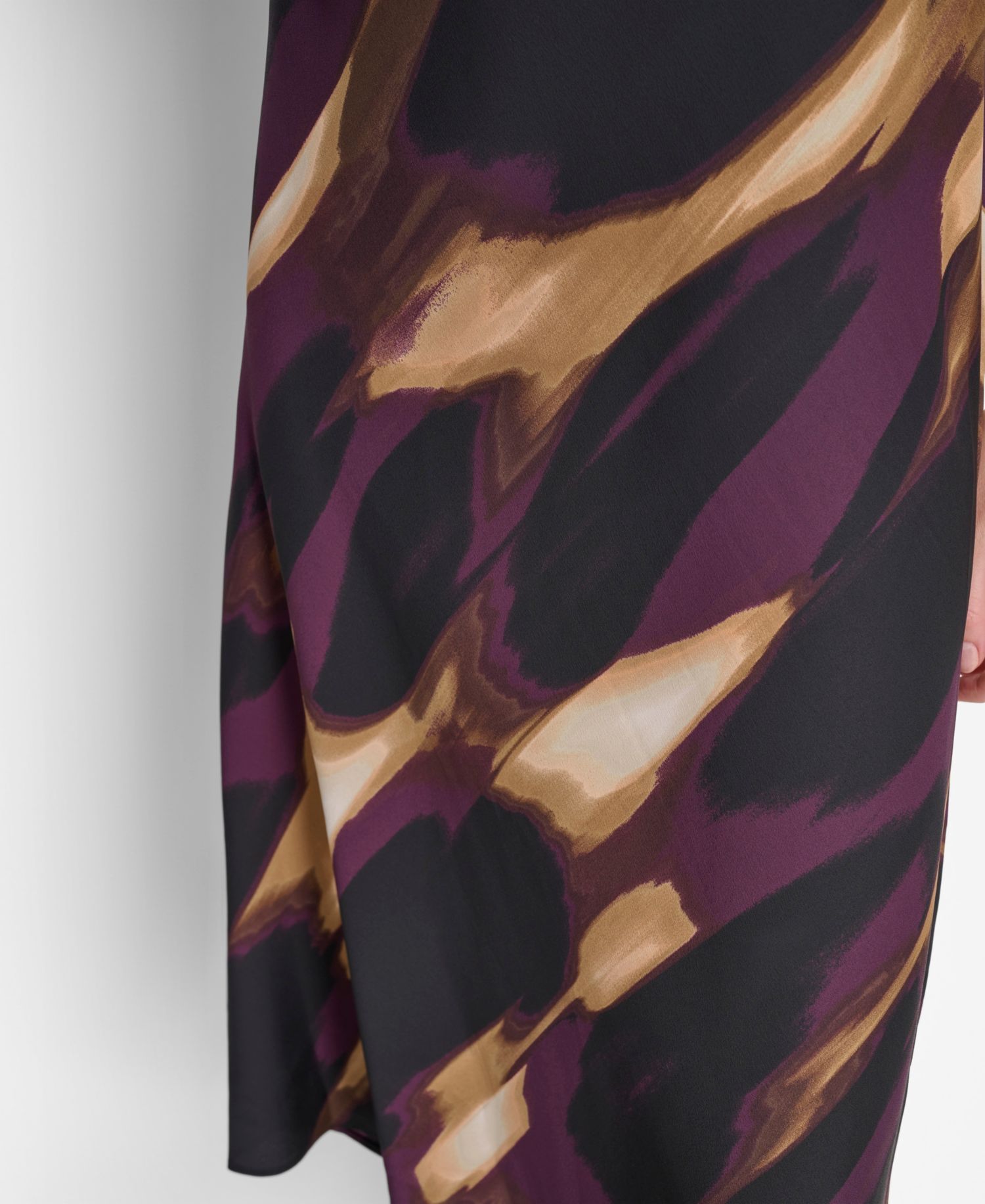 Petite Sleeveless Cowl Neck Midi Dress