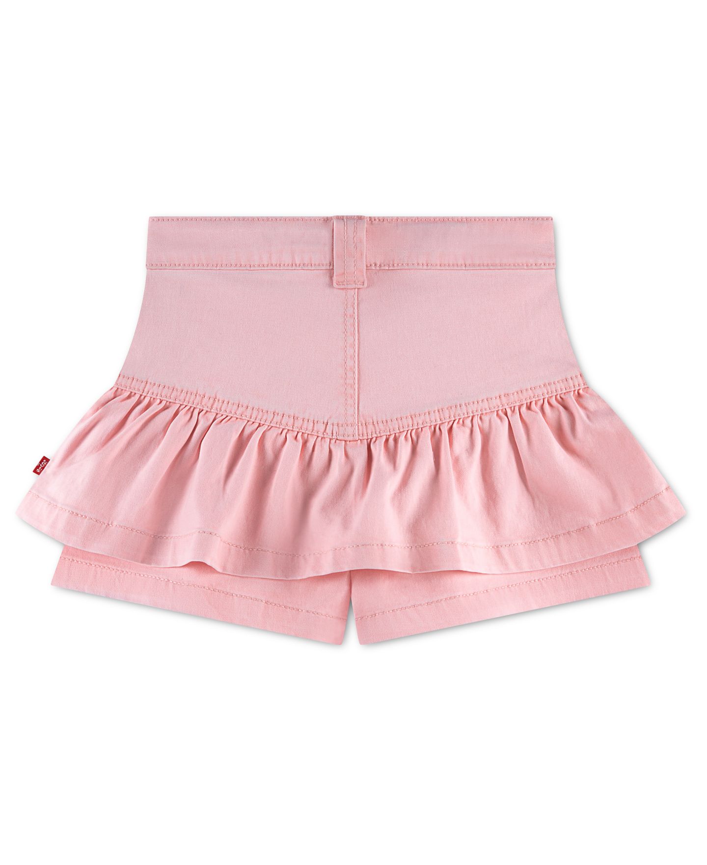 Юбка-шорты Levi's Ruffled Scooter Skort для девочек-малышей, цвет: Пудрово-розовый — фото 2