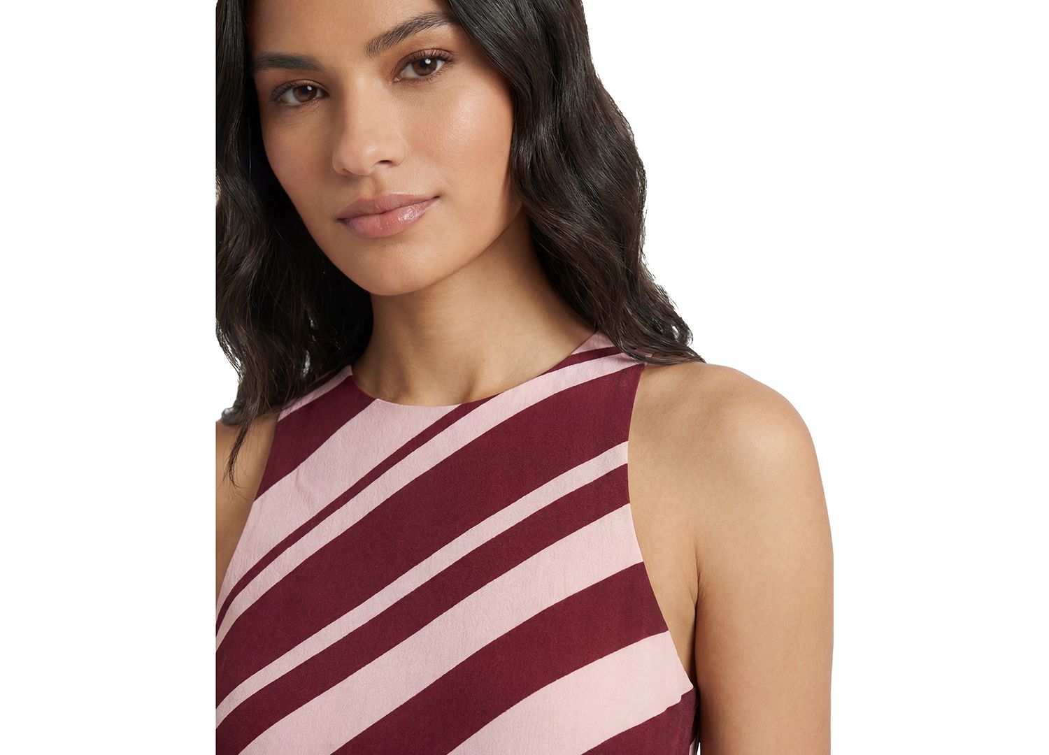 Women's Printed Sleeveless Midi Dress