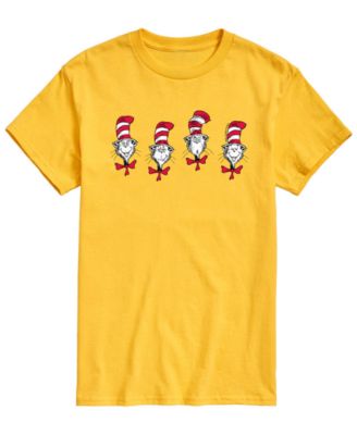 Men's Dr. Seuss Cat In The Hat Heads&nbsp;Short-Sleeve Graphic T-Shirt