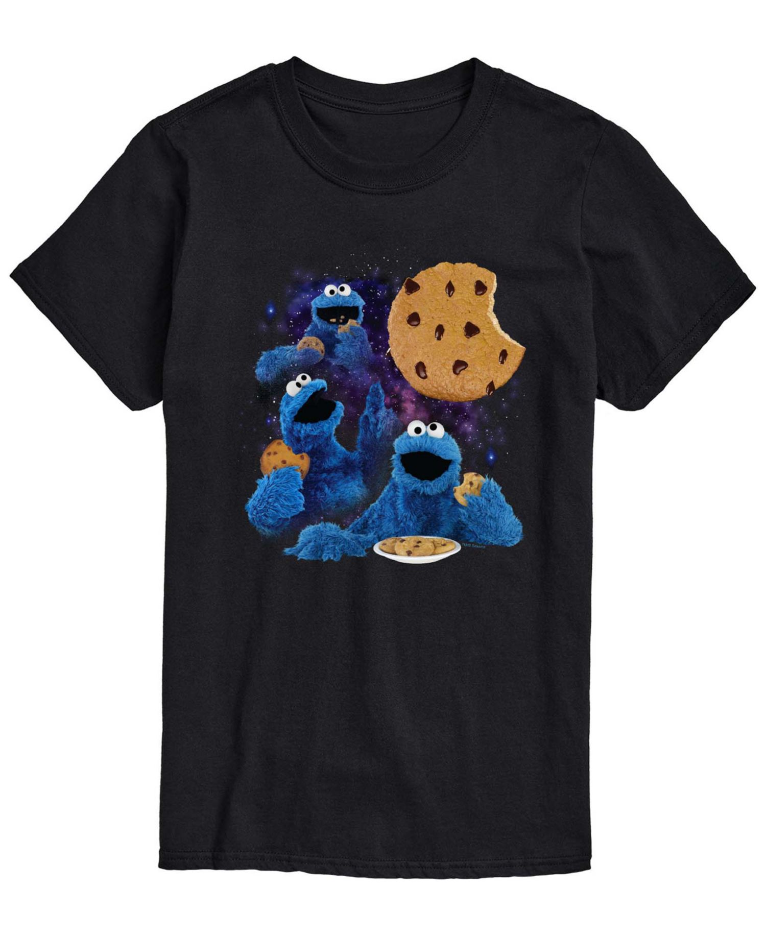 Men's Sesame Street Cookie Moon Short-Sleeve Graphic T-Shirt