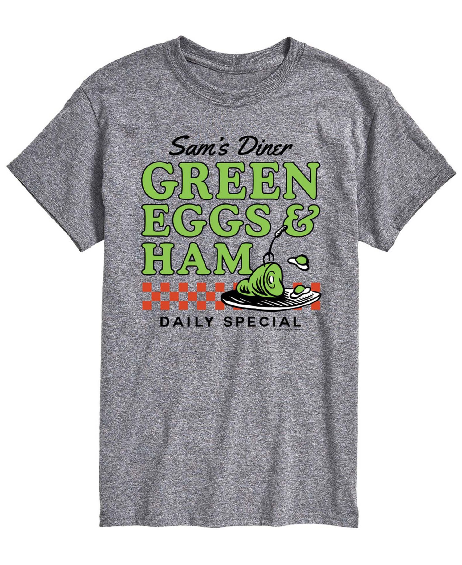 Men's Dr. Seuss Green Eggs Ham Diner Short-Sleeve Graphic T-Shirt