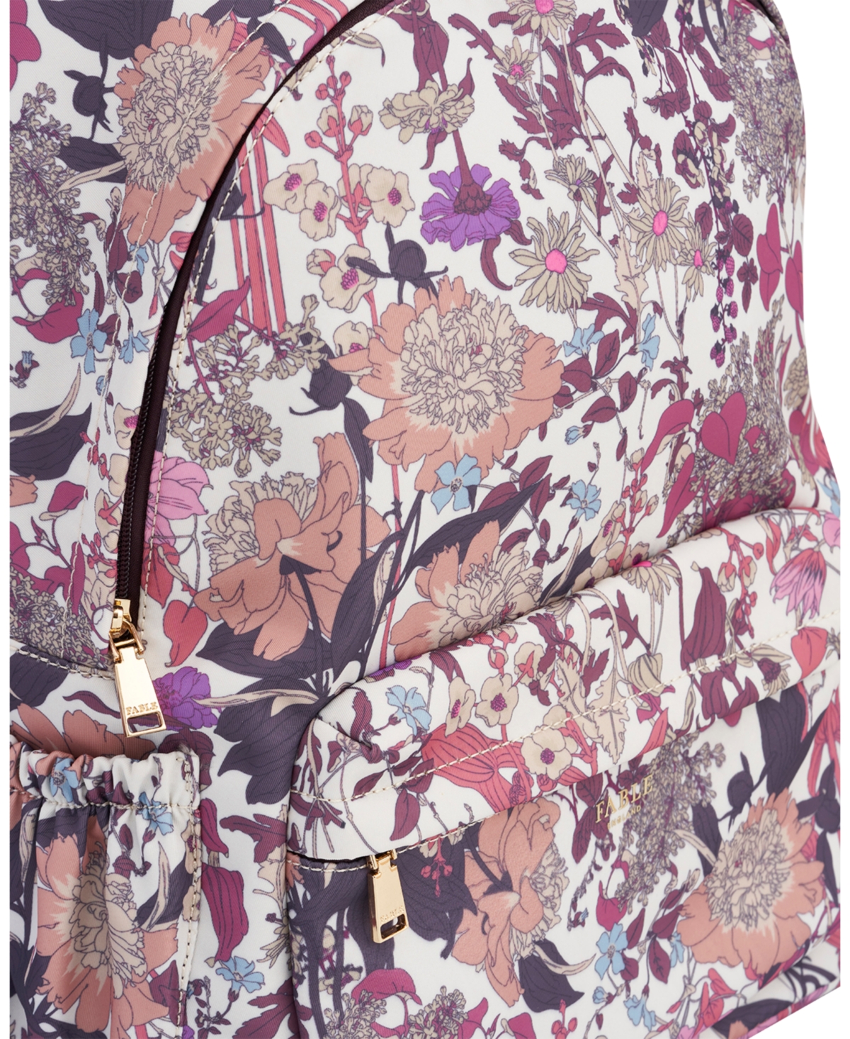 Fable England Women's Deco Blooms Large Blackberry Backpack