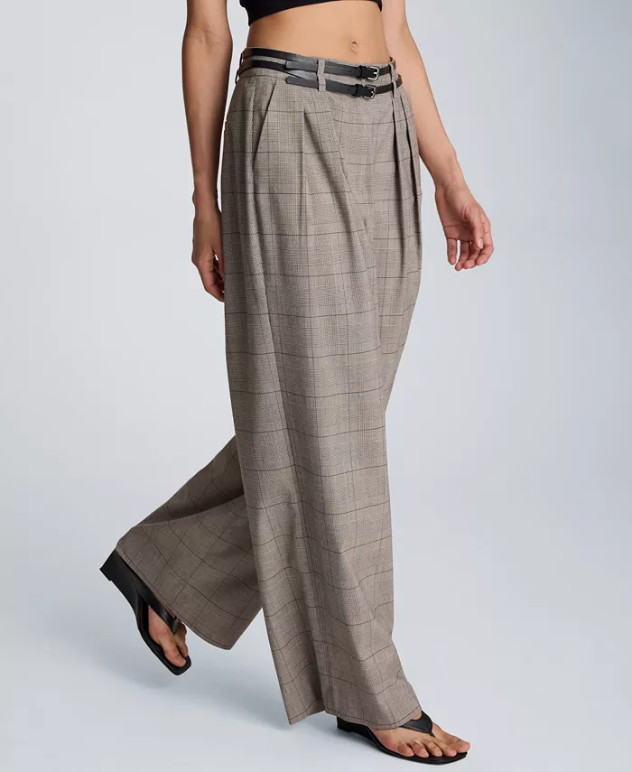 Women's Wide-Leg Double Belt Pants - thumbnail 3
