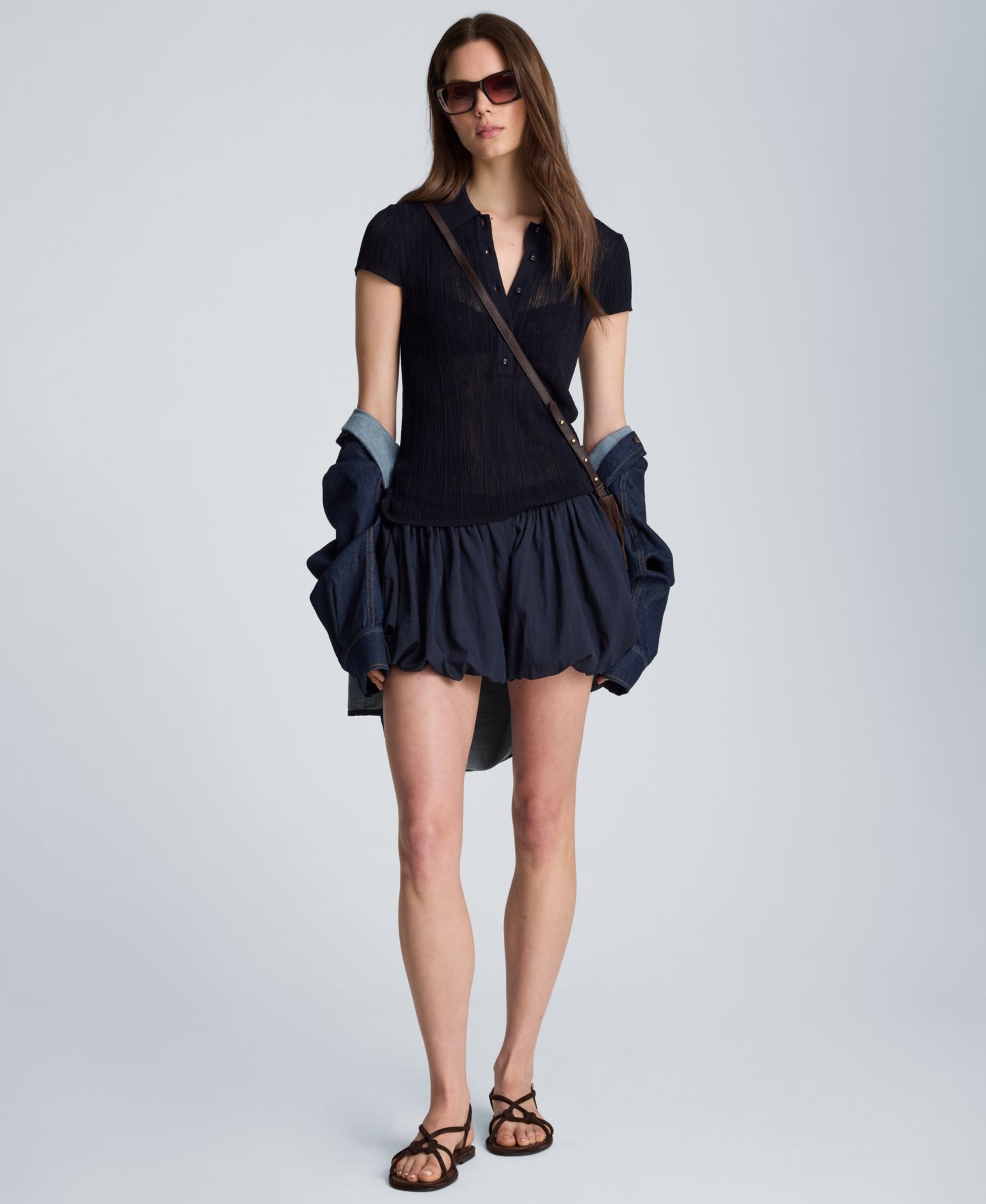 Женские шорты Kenneth Cole Mid-Rise Balloon, цвет: Тёмный тёмно-синий — фото 2