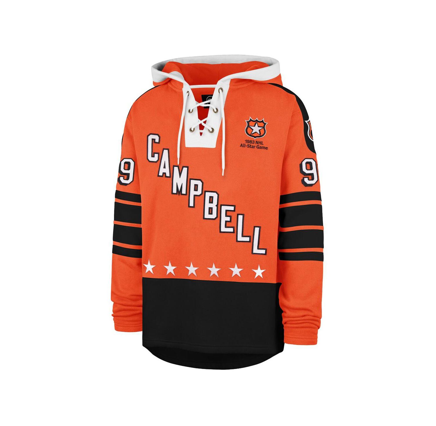 Men's Wayne Gretzky Orange 1983 NHL All-Star Game Superior Lacer Hoodie