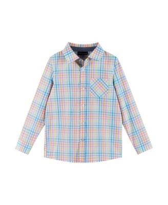Toddler Boys Andy and Evan Plaid Buttondown