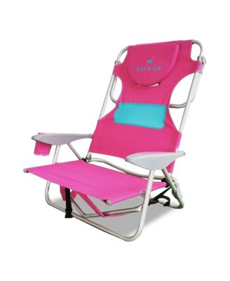 Ladies Comfort Backpacker, Outdoor Beach Pool Reclining Chair, Pink