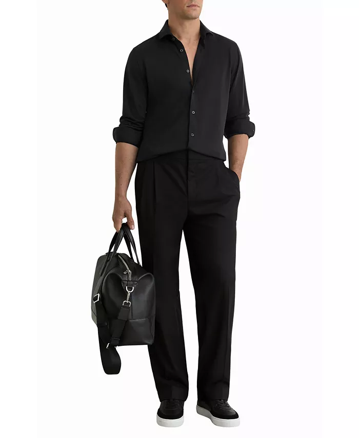 Men's Davaro Regular-Fit Stretch-Modal Cutaway-Collar Shirt - thumbnail 9
