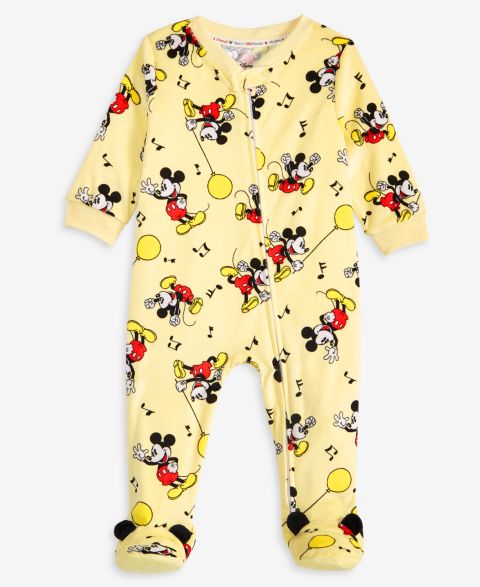 Комбинезоны Disney | Macy's Mickey Mouse Zippered Footed Onesie для малышей