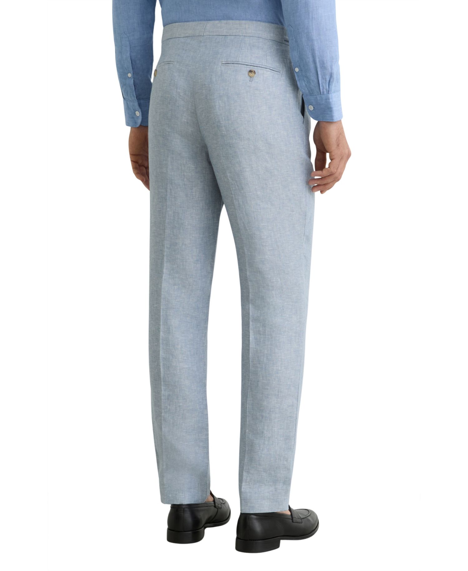 Men's Atlantic Tailored-Fit Linen-Twill Suit Pants